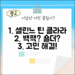 국내백화점] 셀린느 틴 클라라, 버킷백? 숄더? 뭘로 들까?
