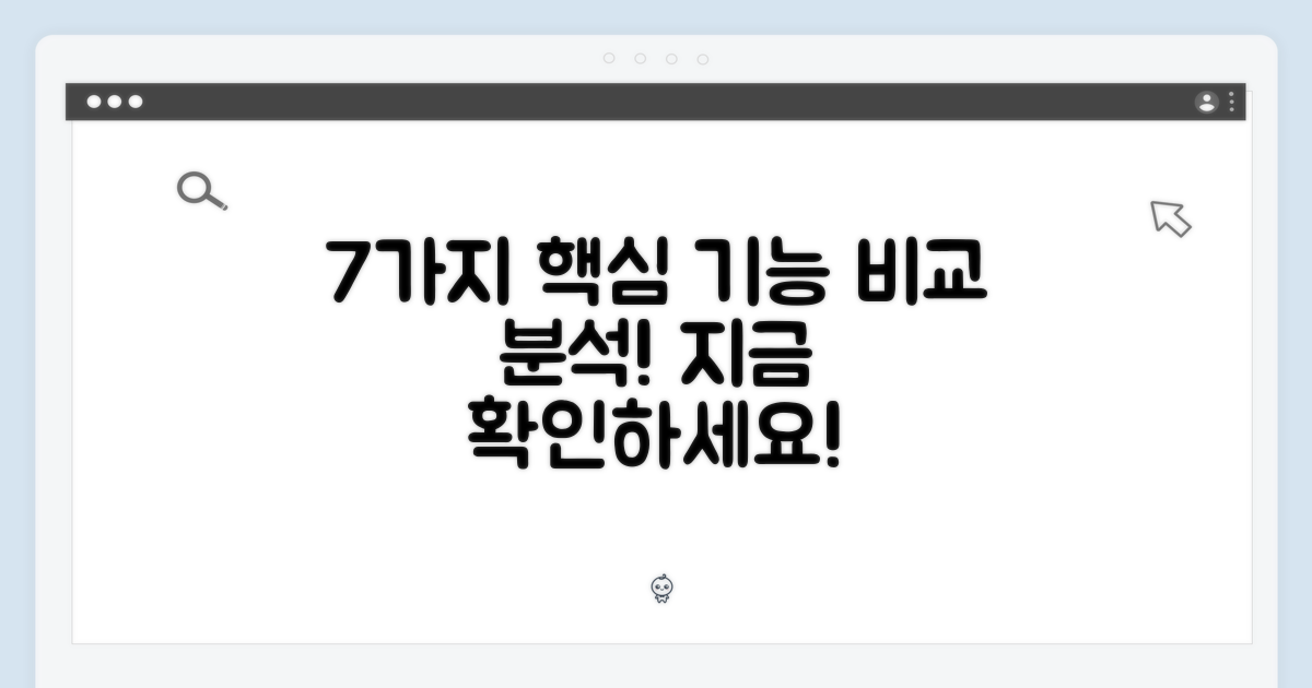 7가지 주요 기능 비교