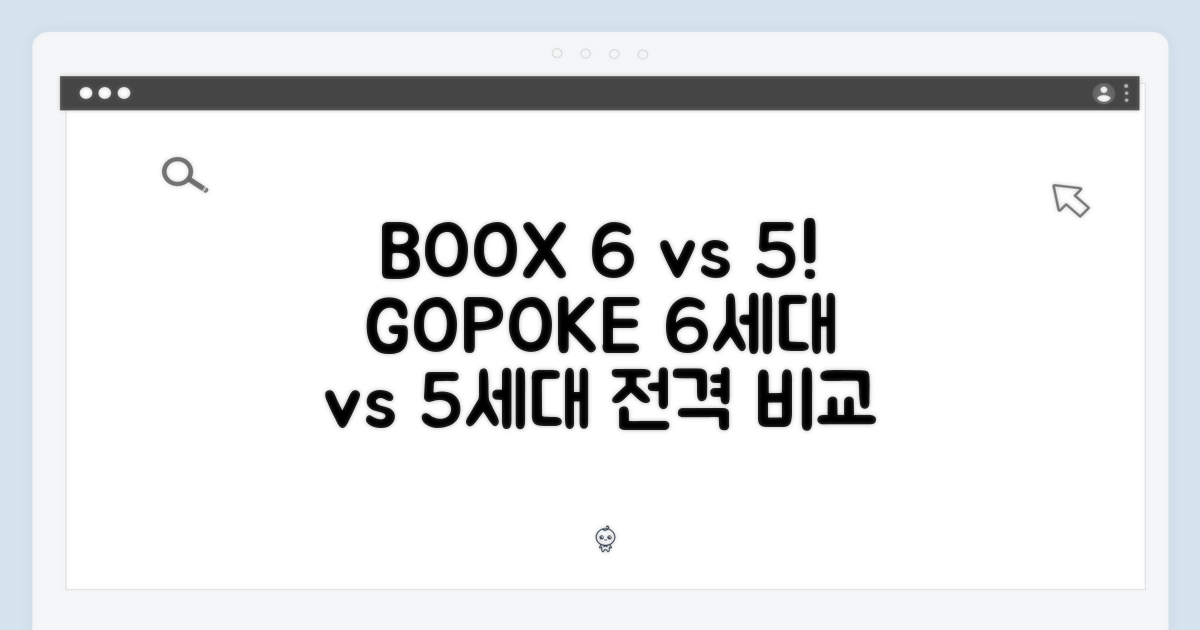 ON THE BOOX: GO 6/POKE 6/6S (2024) vs POKE 5/5S - 5가지 비교 분석