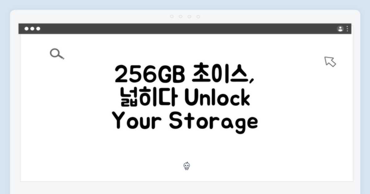 256GB, 선택의 폭 넓히기