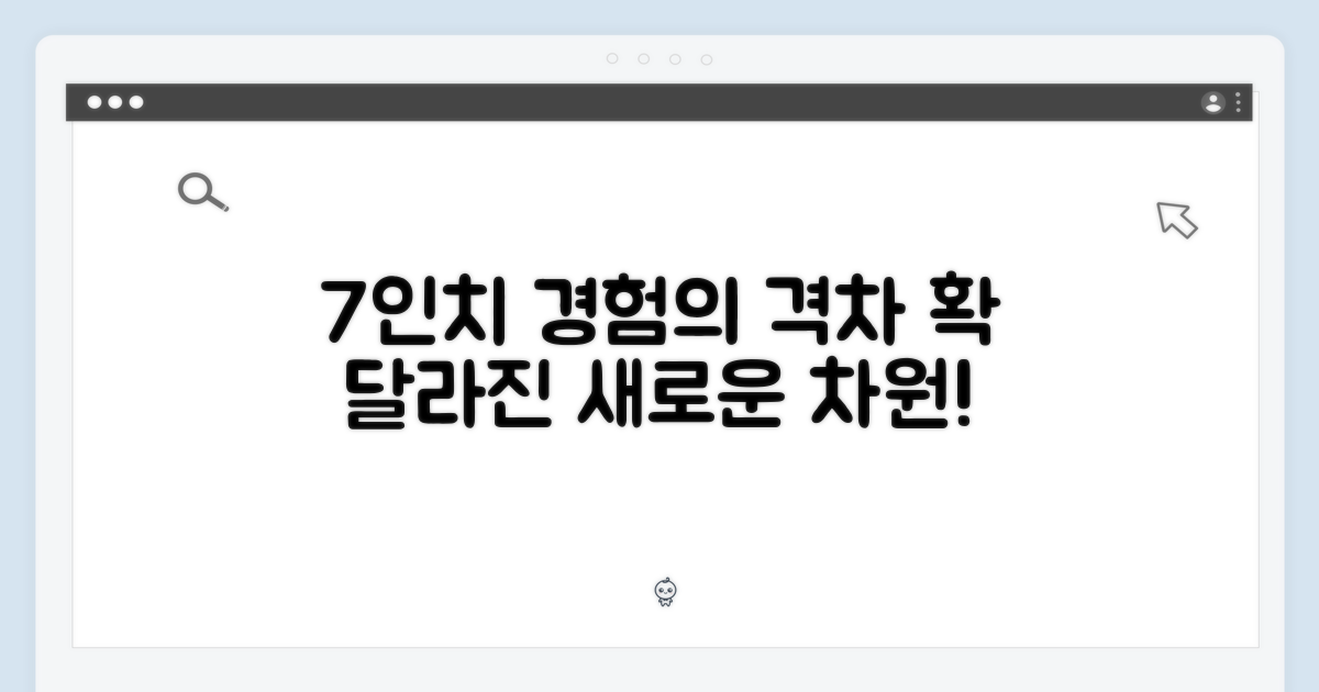 7인치, 경험의 차이