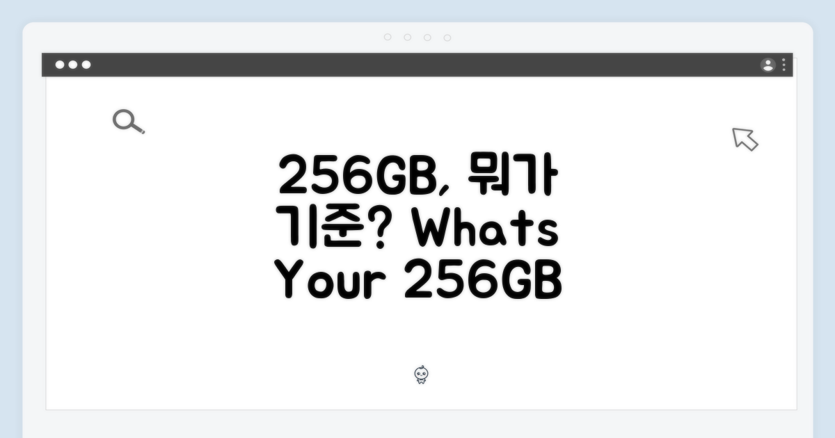 256GB, 너의 기준은?