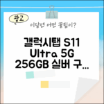 갤럭시탭 S11 울트라 5G, 256GB 실버, 구매할 만할까?
