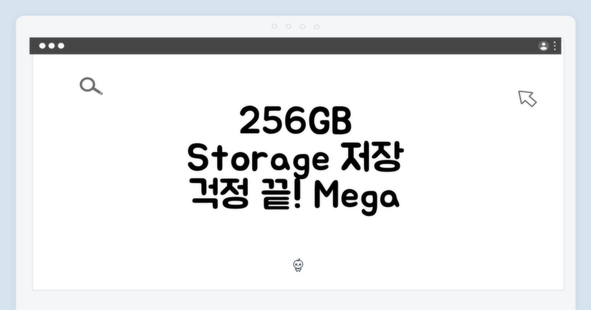 256GB 대용량, 저장 걱정 끝