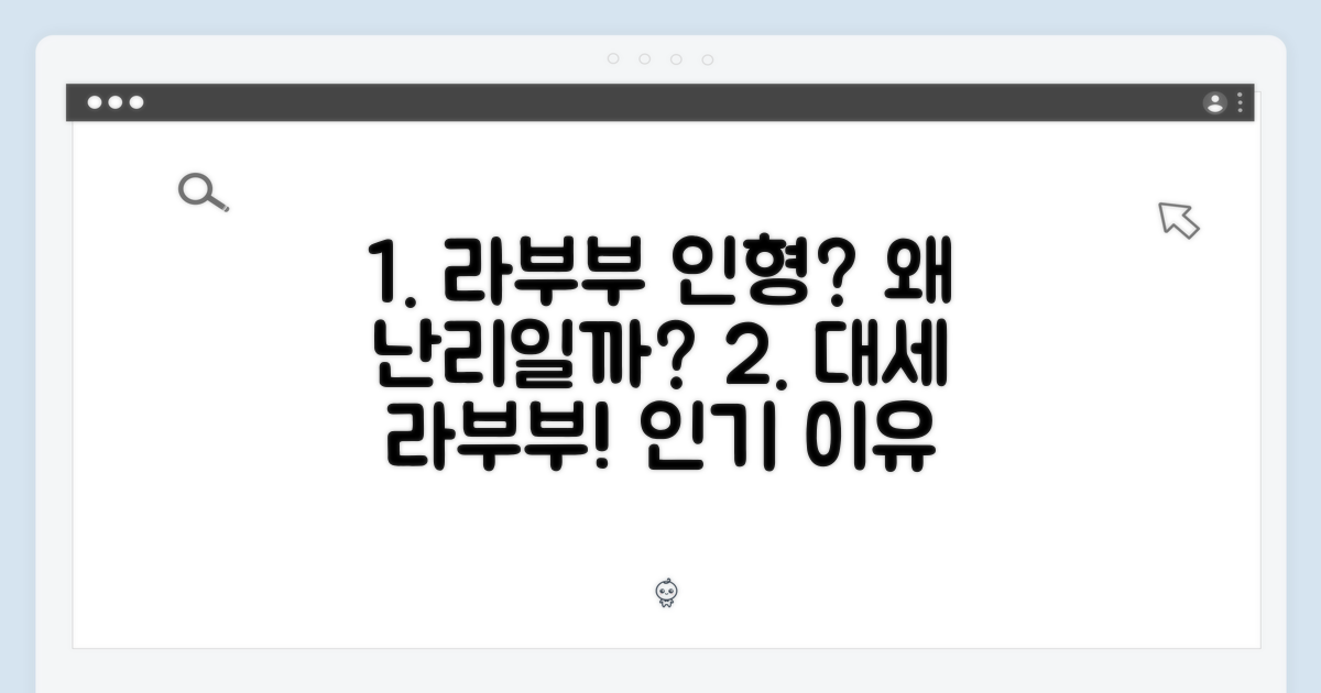 라부부 인형, 왜 인기일까?