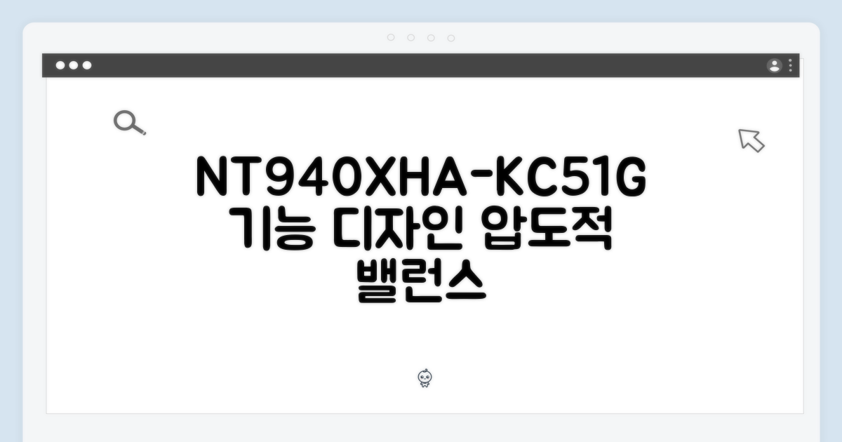 NT940XHA-KC51G: 기능과 디자인의 밸런스