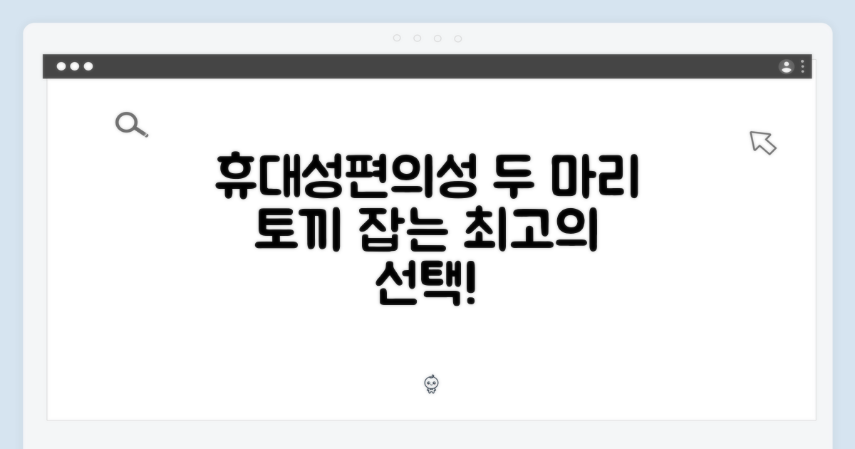 휴대성과 편의성 동시 만족
