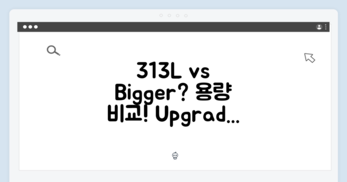 313L vs 더 큰 용량