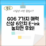 오닉스 북스 GO6: 6인치 신상 이북리더기 7가지 장점