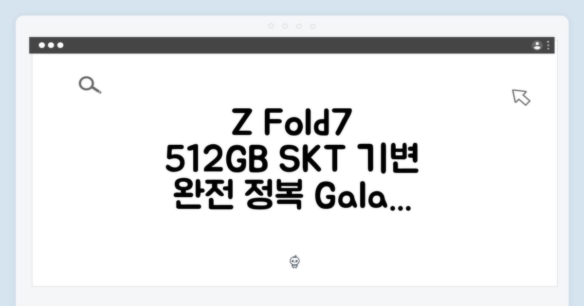 SKT 갤럭시 Z Fold7 512GB 기변 마스터하기