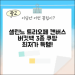 국내백화점] 셀린느 클라라 116882FQM: 3가지 트리오페 캔버스 버킷백