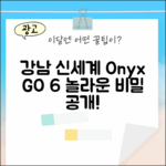 강남 신세계, 오닉스 GO 6 놀라운 이북의 비밀