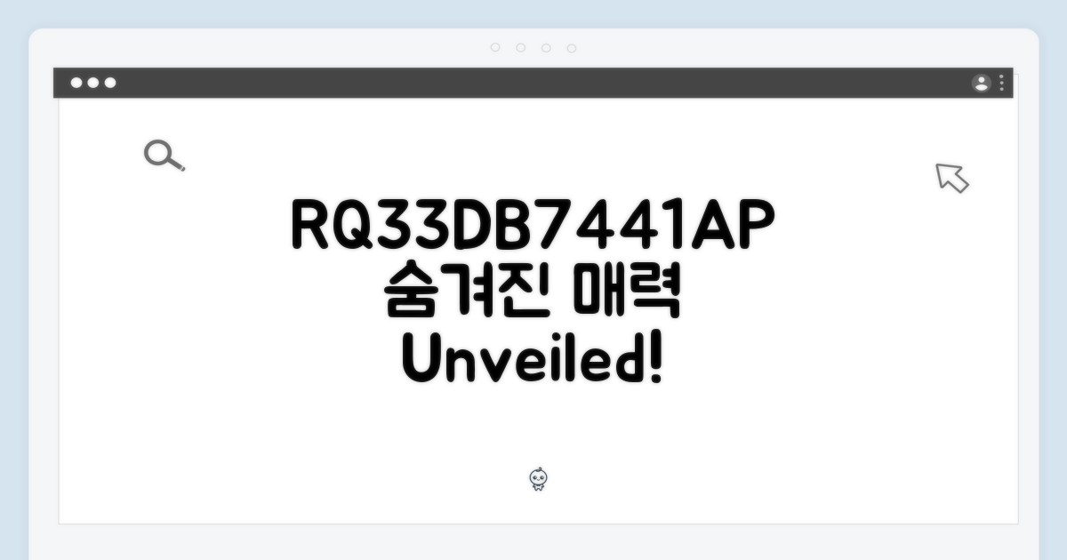 RQ33DB7441AP, 숨겨진 매력