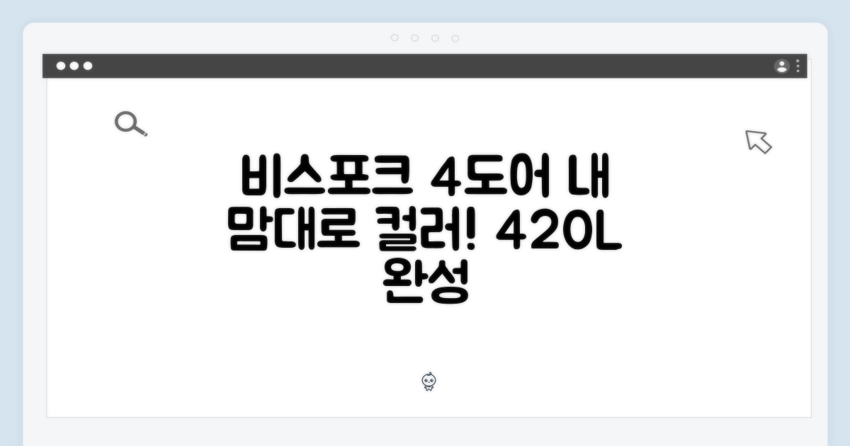비스포크 4도어 420L, 나만의 색상으로 완성할 수 있을까?