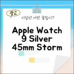 애플워치 9 GPS 실버 45mm: 스톰 블루 밴드 5가지 매력
