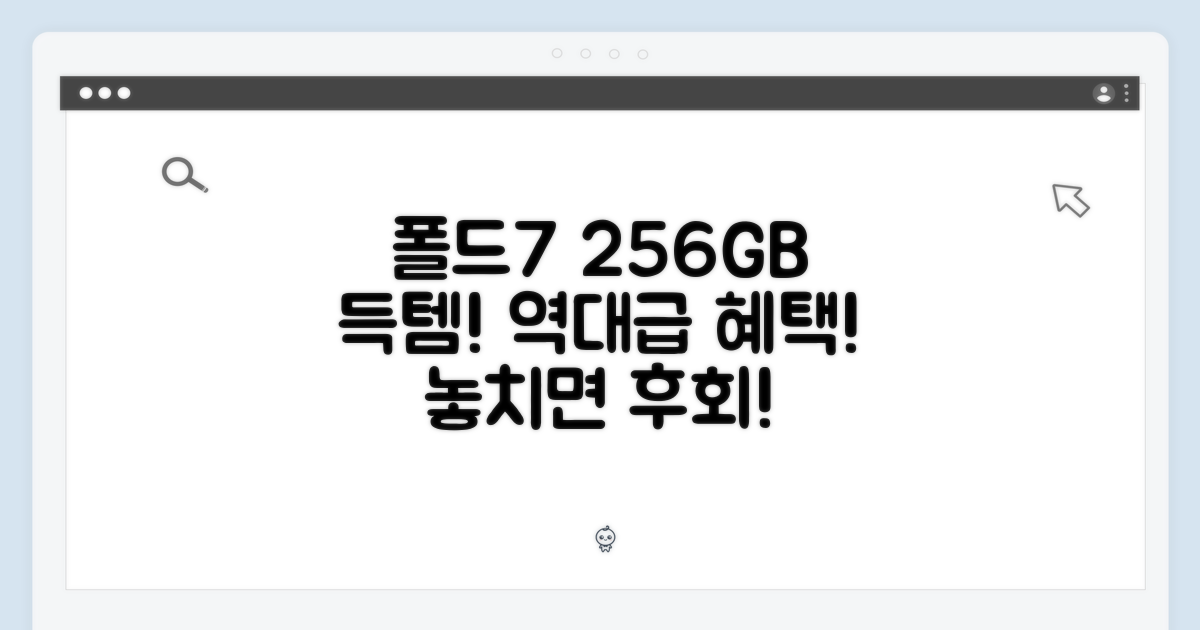 256GB, 폴드7 특별 혜택