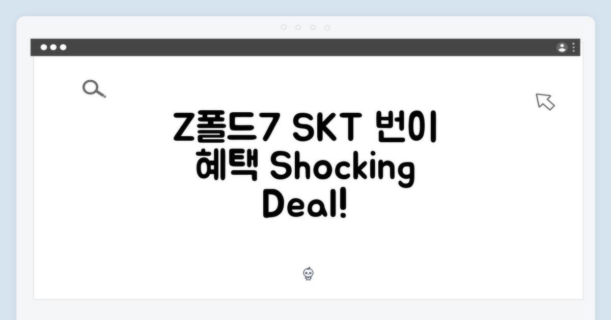 Z폴드7, SKT 번이 혜택