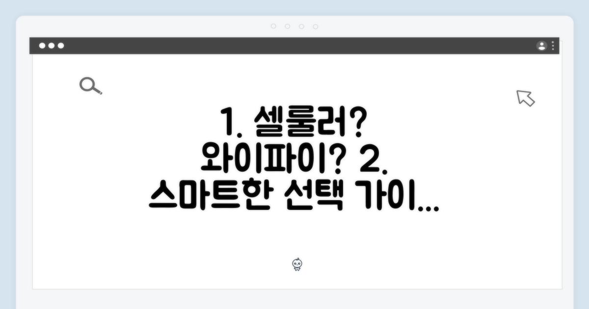 셀룰러 유무 선택 가이드
