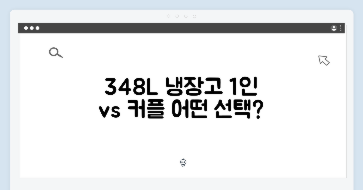 348L 용량, 1인 가구 vs 커플