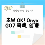 초보자도 오닉스 북스 GO7 흑백, 쉽게!