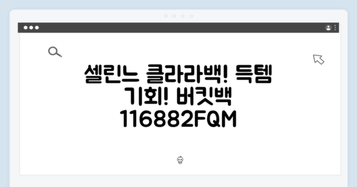 초보자도 득템! 셀린느 클라라백 버킷백 116882FQM