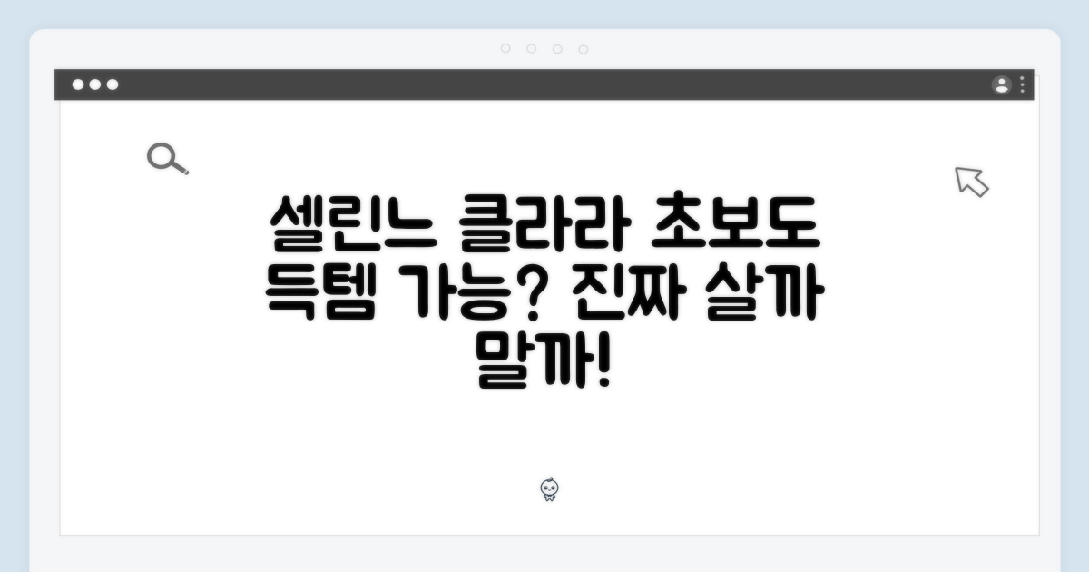 셀린느 클라라, 초보자도 득템 가능할까?