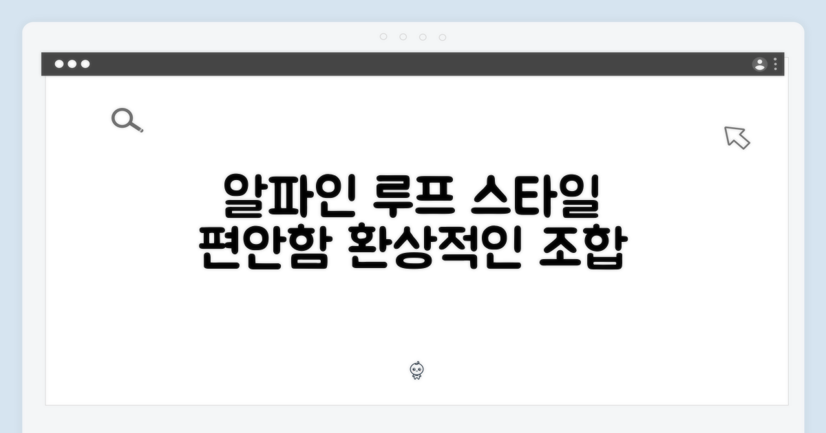 알파인 루프, 편안함과 스타일의 조화