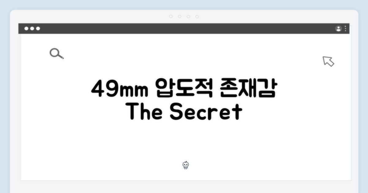 49mm, 압도적인 존재감의 비밀