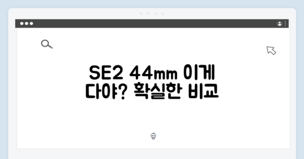 SE2 44mm, 뭐가 다를까?