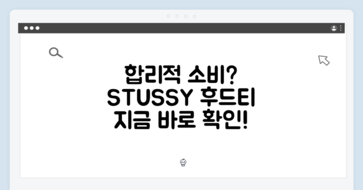 합리적 소비, 스투시 후드티