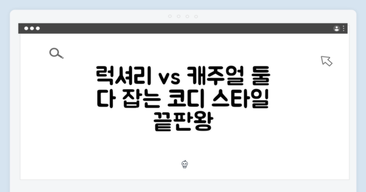 고급스러움 vs 캐주얼함