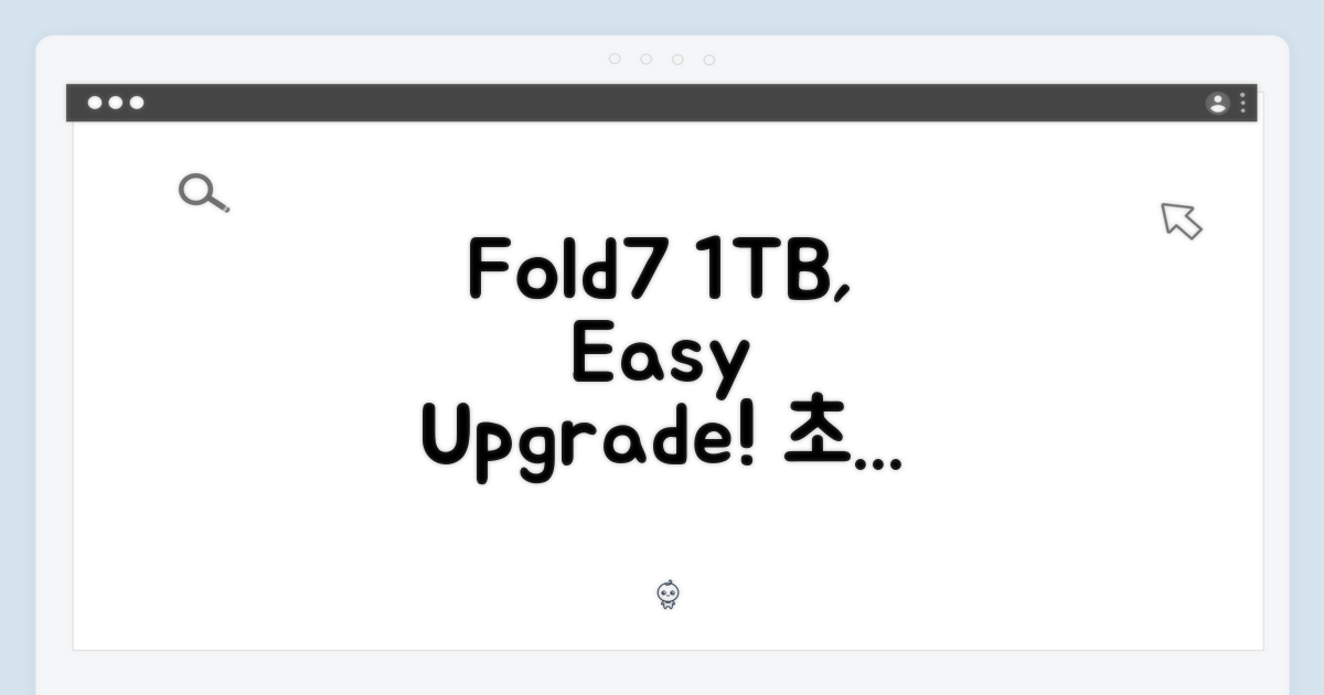 SKT Z Fold7 1TB, 초보도 쉽게 기기변경!