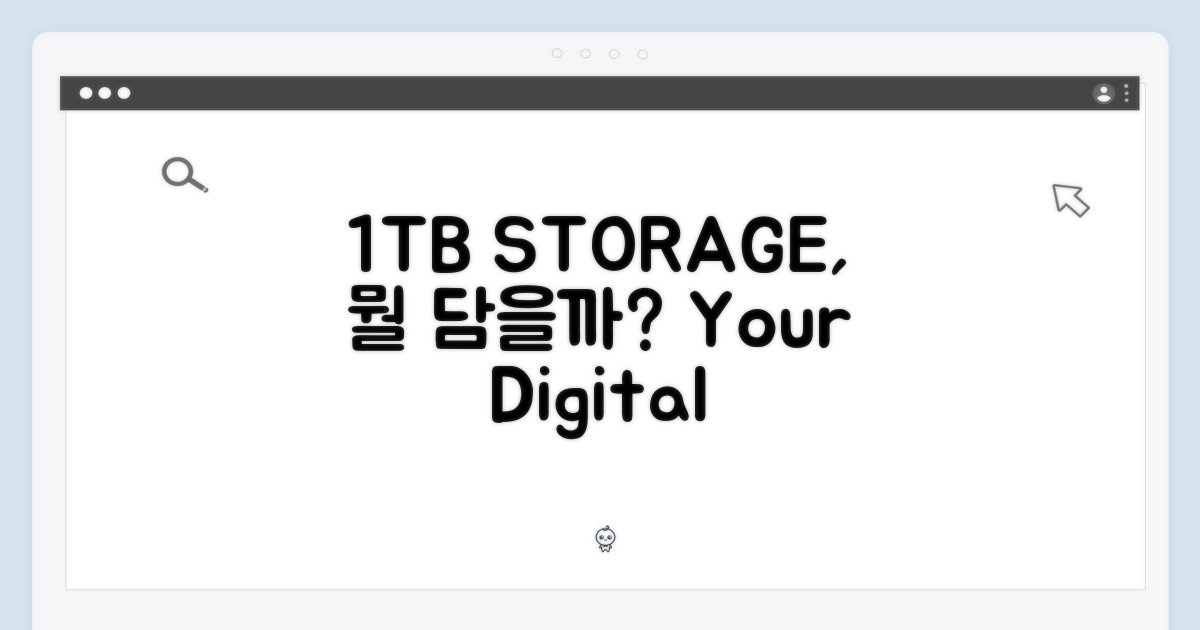 1TB 저장공간, 무엇을 담을까?