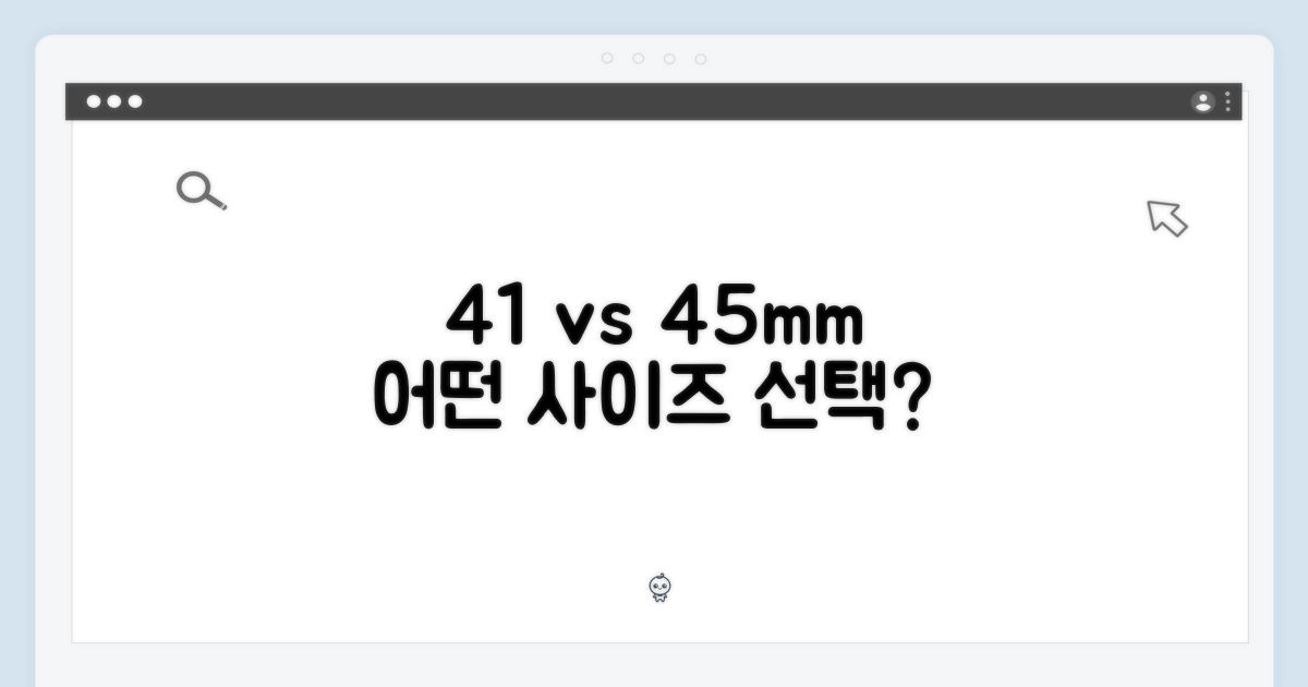 41mm vs 45mm 사이즈