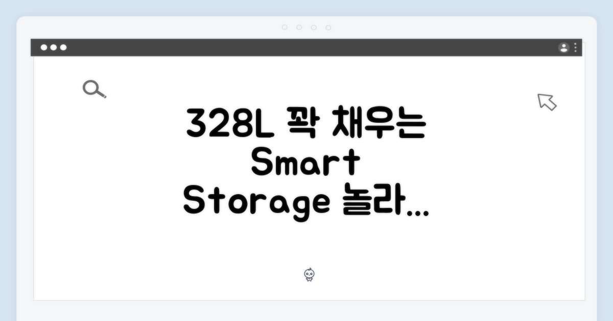 328L 용량, 똑똑하게 채우세요!