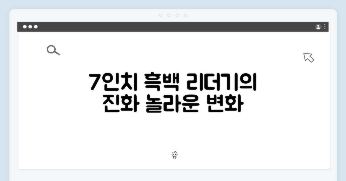 7인치 흑백 리더기의 진화