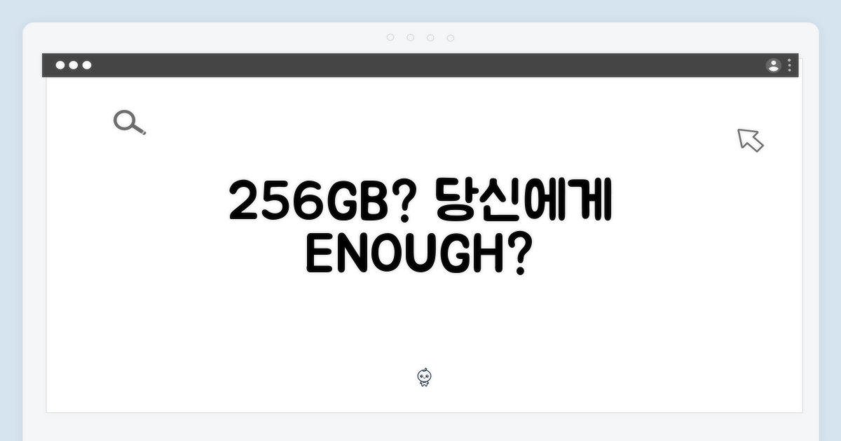 256GB, 당신에게 충분한가?