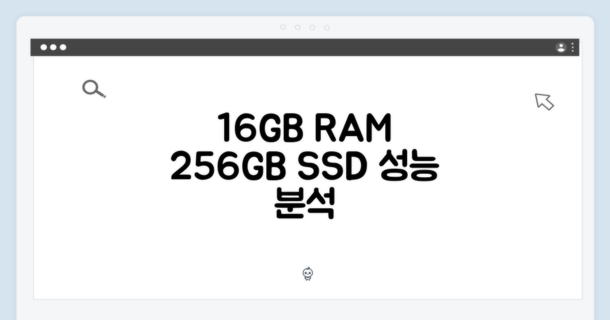 16GB RAM, 256GB SSD 성능 분석