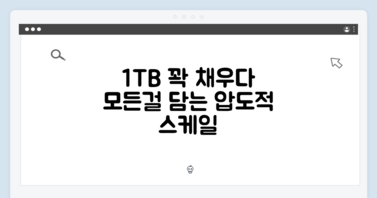 압도적 1TB, 당신의 모든 것을 담다