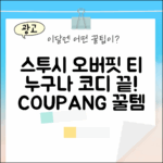 스투시 오버사이즈 티, 누구나 코디 끝!