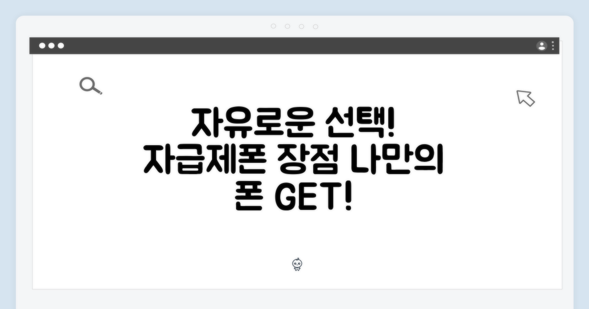 1가지 자급제 장점: 자유로운 선택