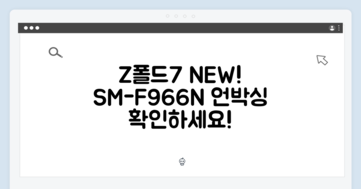 Z폴드7 SM-F966N 새 상품 확인