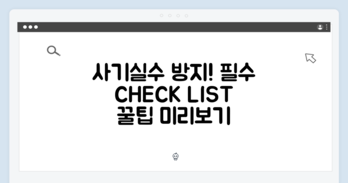 구매 전 필수 확인 사항