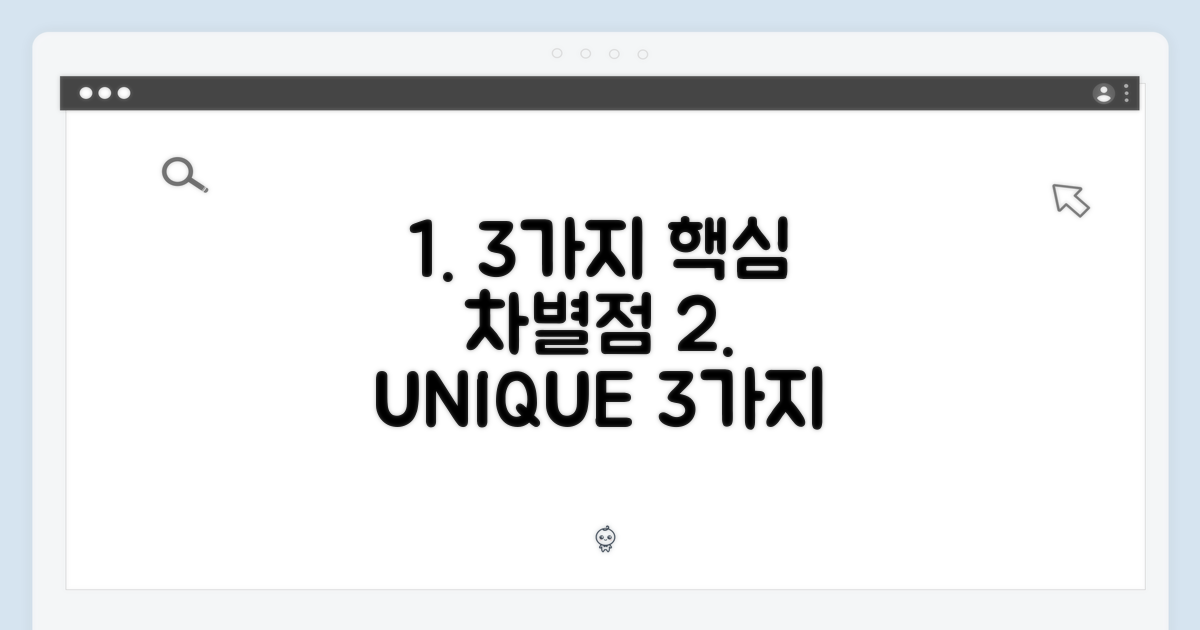 3가지 차별화 포인트