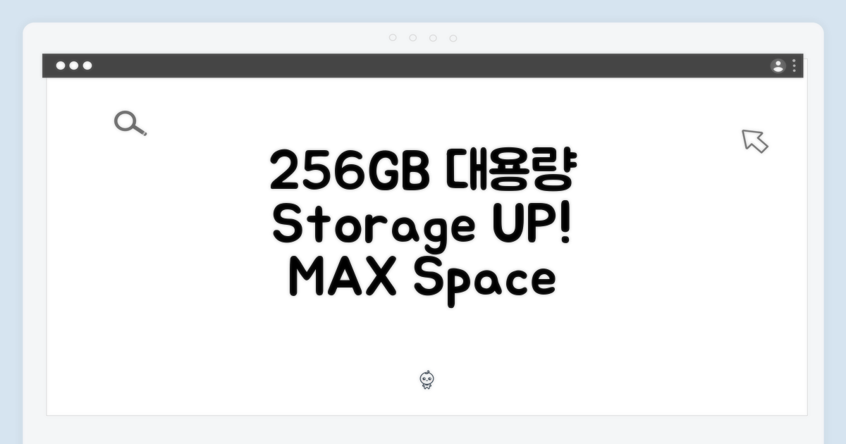 256GB 대용량 저장