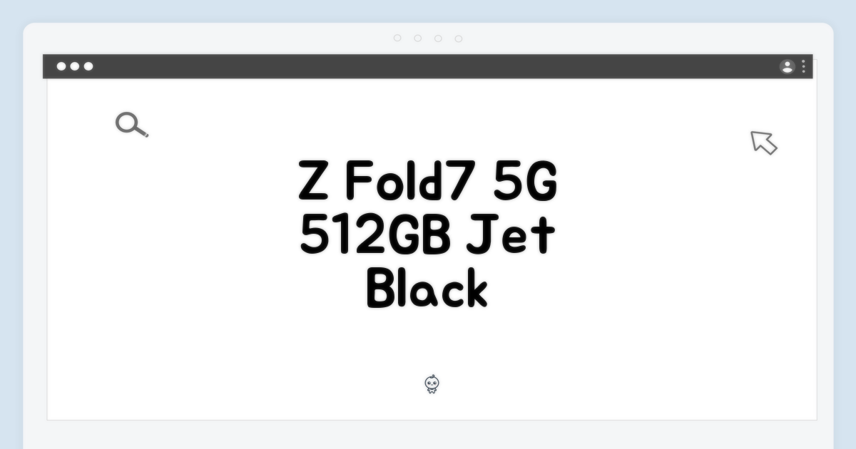 갤럭시 Z 폴드7 5G 512GB 자급제 제트블랙 완벽 가이드
