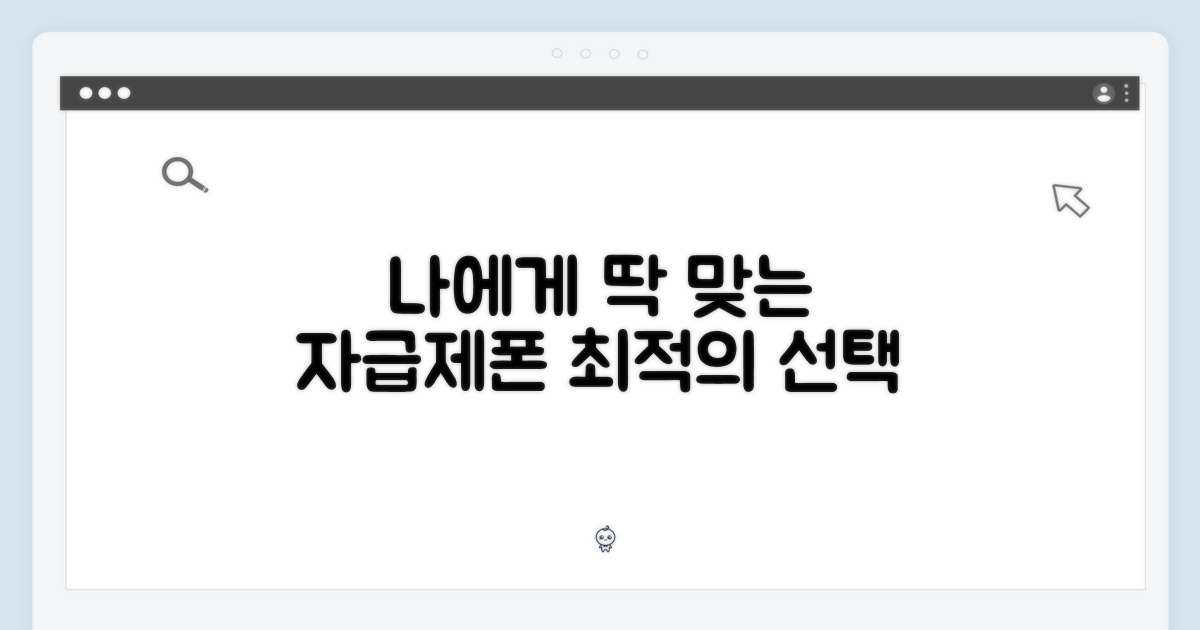 자급제, 나에게 딱 맞는 선택