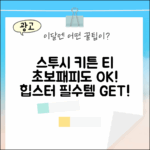 스투시 키튼 티, 초보 패피도 누구나