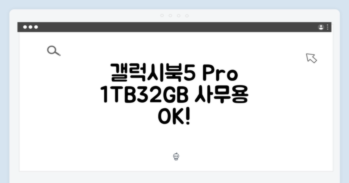 삼성 갤럭시북5 Pro, 초보도 1TB 사무용 32GB