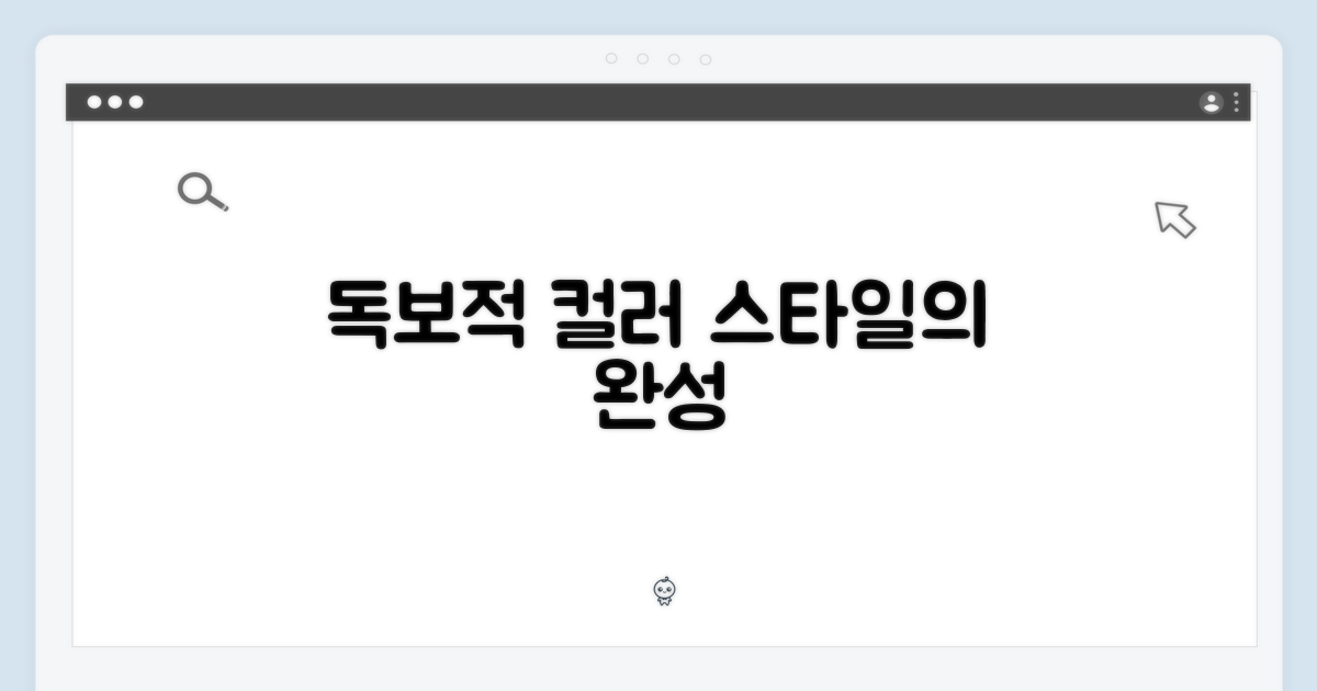 독보적인 컬러, 스타일 완성